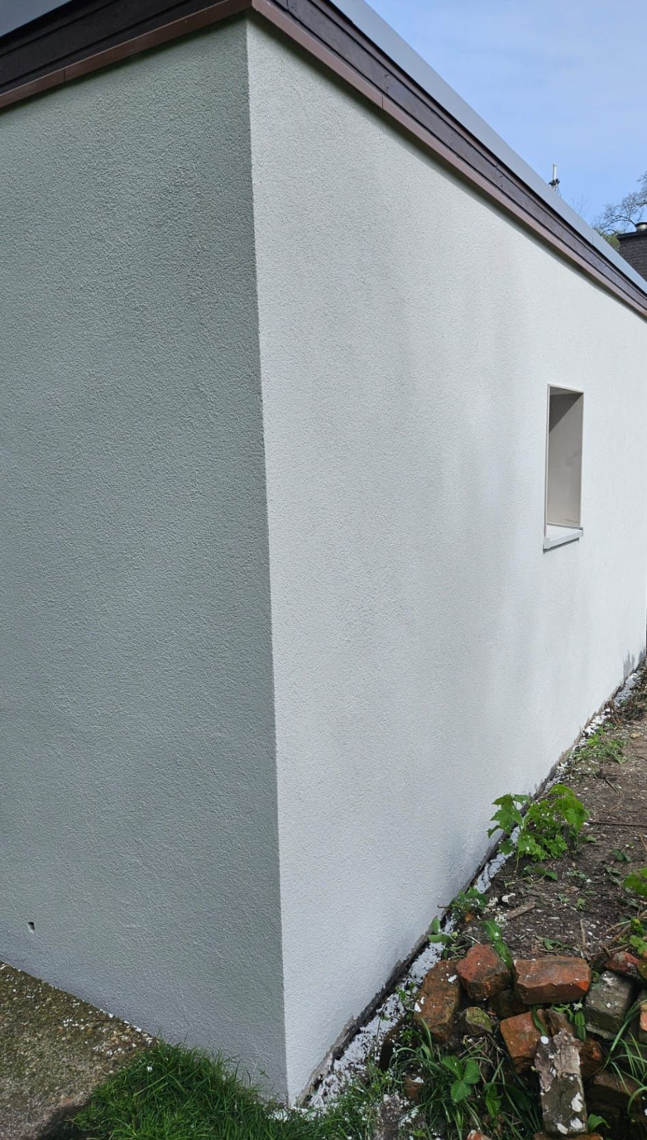 Buitenstucwerk op gevel